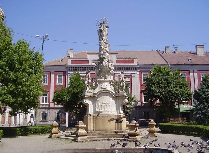 Statuia Sfanta Maria si Sfantul Ioan Nepomuk din Timisoara